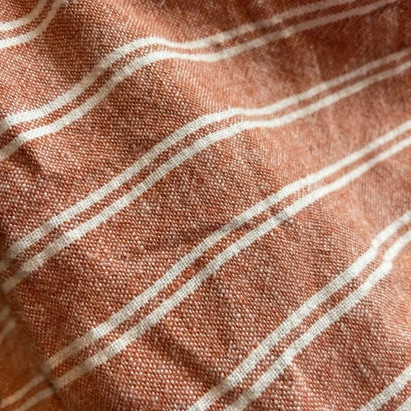 ❌SOLD!❌ Like New! Abercrombie & Fitch Striped Linen Paperbag Belted High Waisted - Picture 9 of 13